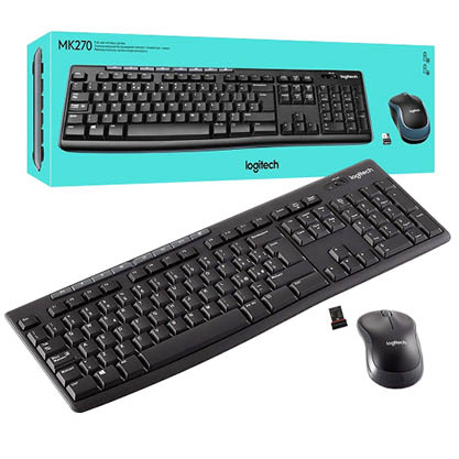 Logitech Keyboard+Mouse Wireless Model MK270  