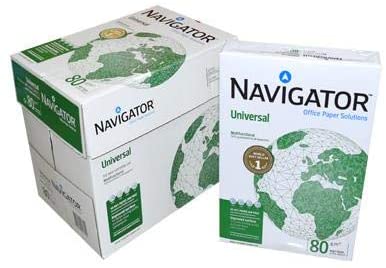 Navigator Copy Paper Plain White A4 80gsm 500 Sheets Box 5 Reem