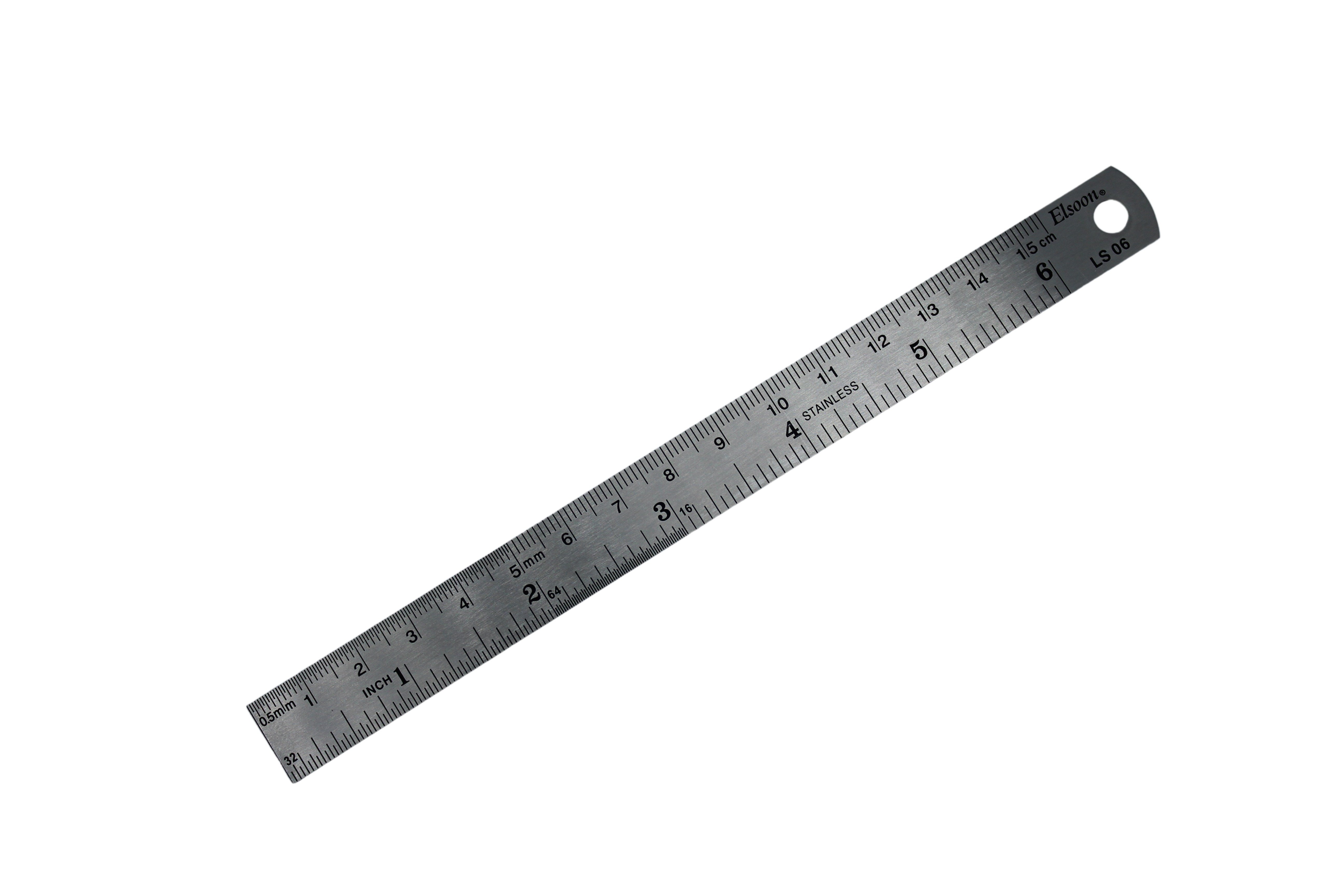 Elsoon Steel Ruler 6inch 15cm 