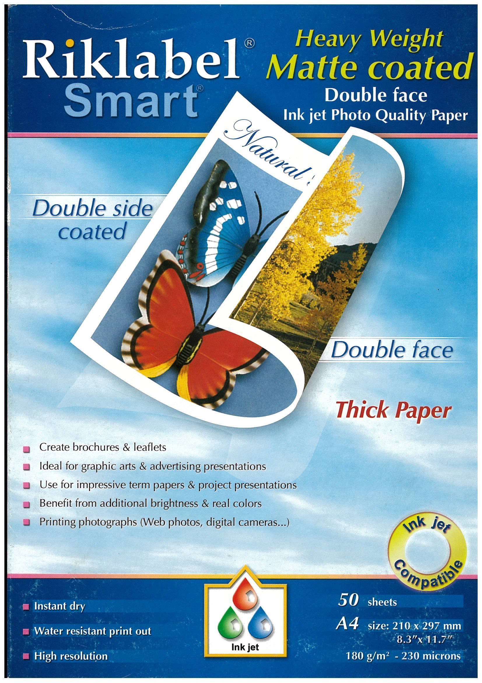 Riklabel Smart Heavy Weight Matte Coated Double Face 180gr 