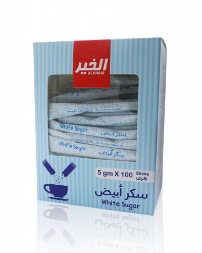 Al Khair White Sugar Sticks 5gr*100pcs 