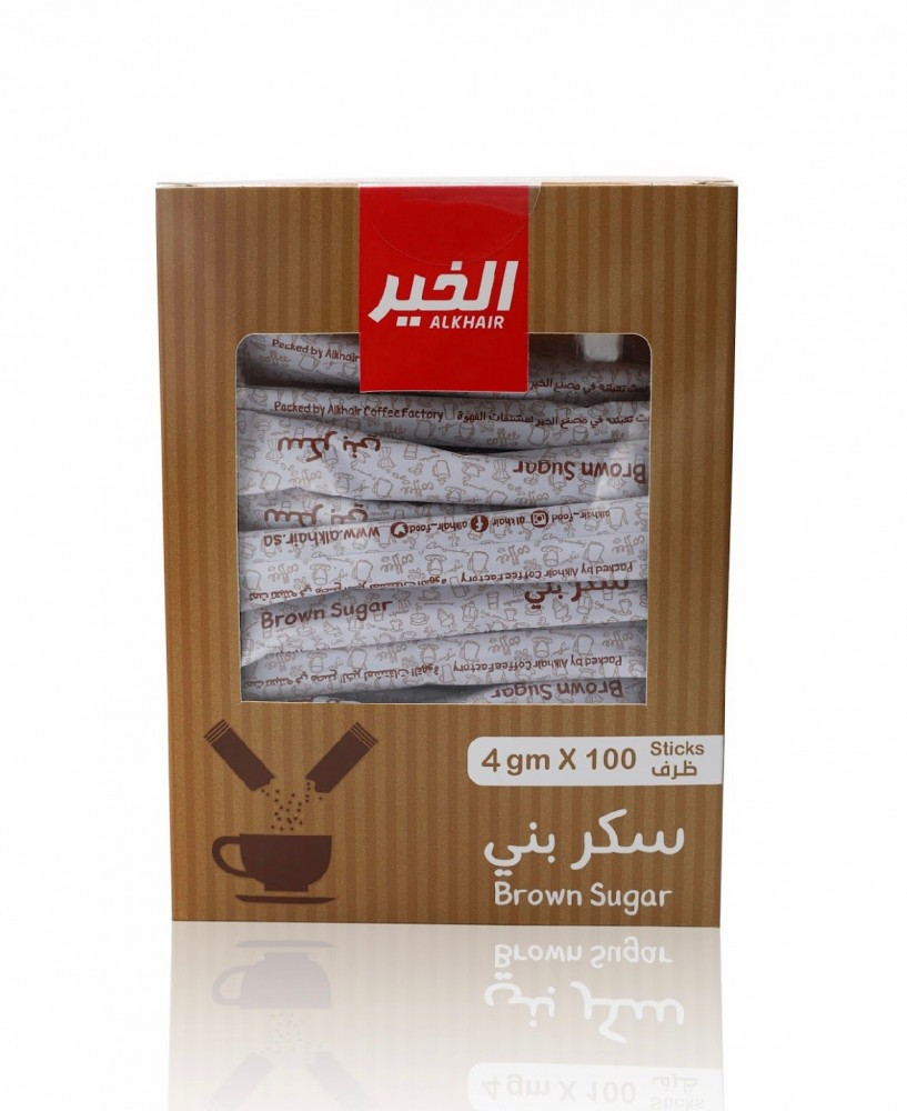 Al Khair Brown Sugar Sticks 4gr*100pcs 