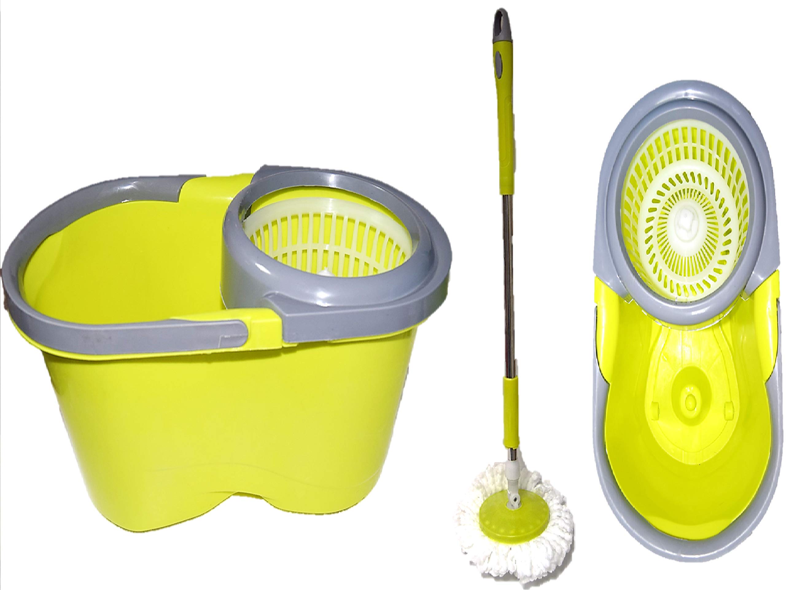 Floor Washing Pail With Mop and Wringer 