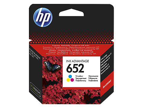 HP 652 Tri-color Original Ink Advantage Cartridge F6V24AE