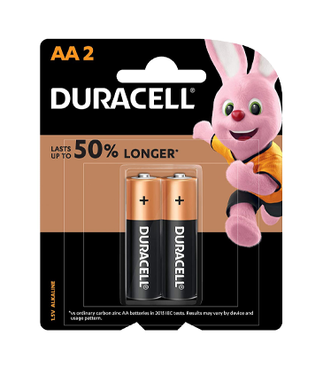 DURACELL Battery Alkaline AA 2pcs  