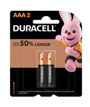 DURACELL Battery Alkaline AAA 2pcs  
