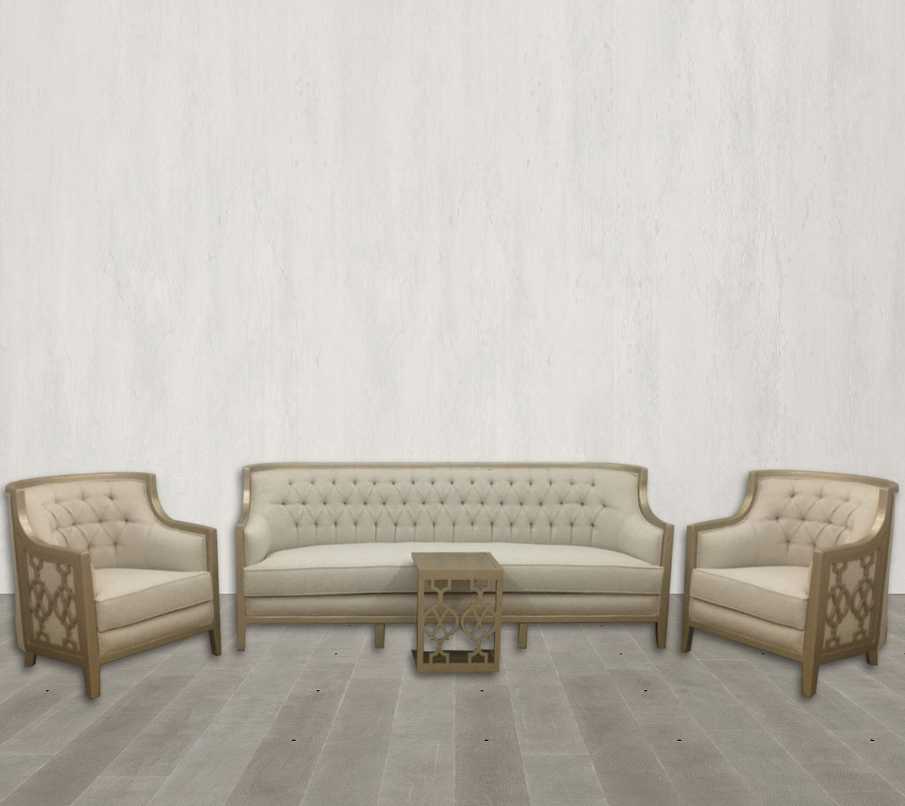 LORD GHORAZ Sofa Set Cloth Material 3+3+3+1+1 With Tea Tables 