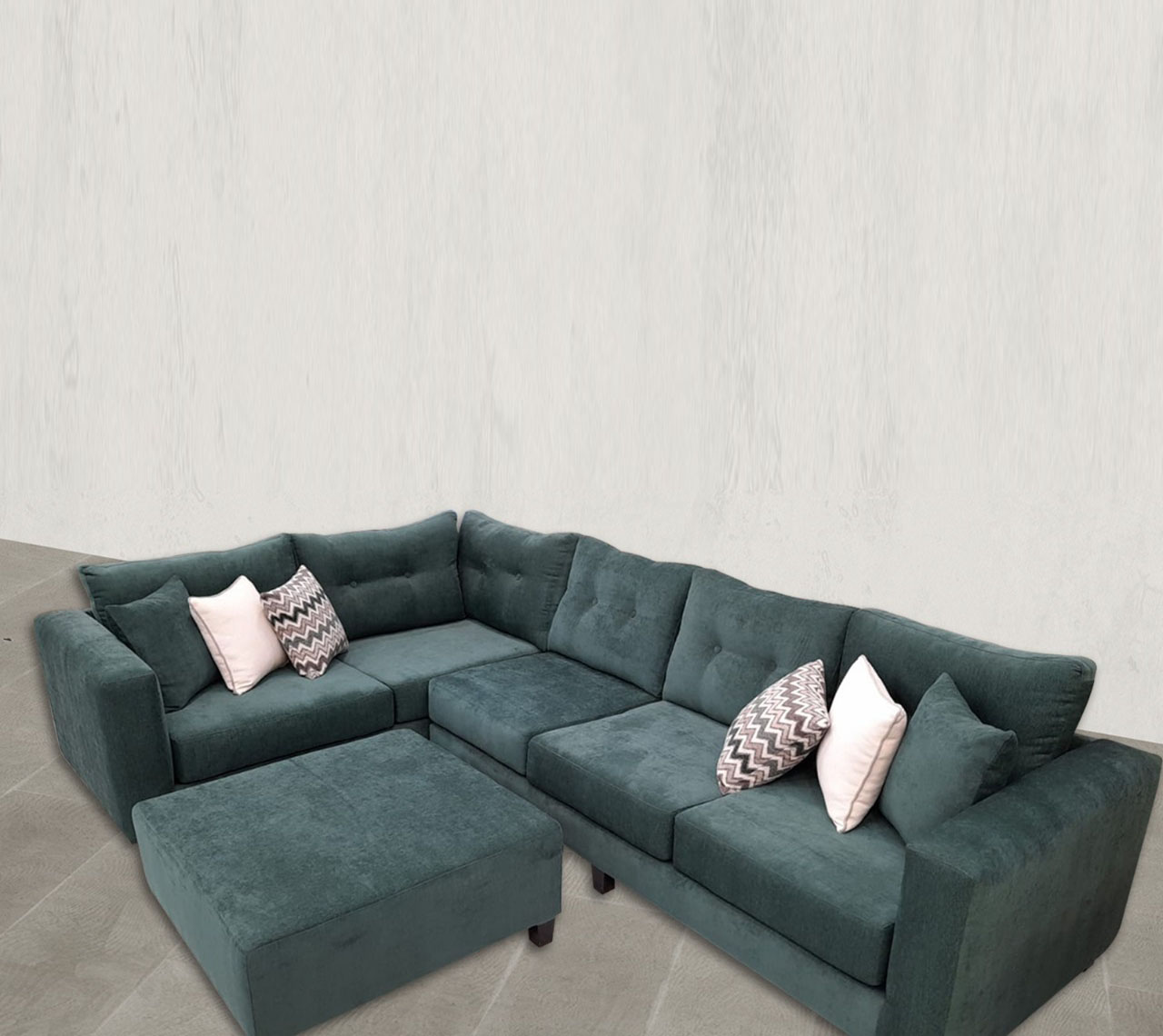 IKEA Design Sofa Set Corner Cloth Material Size 3.5x2m With Buff 