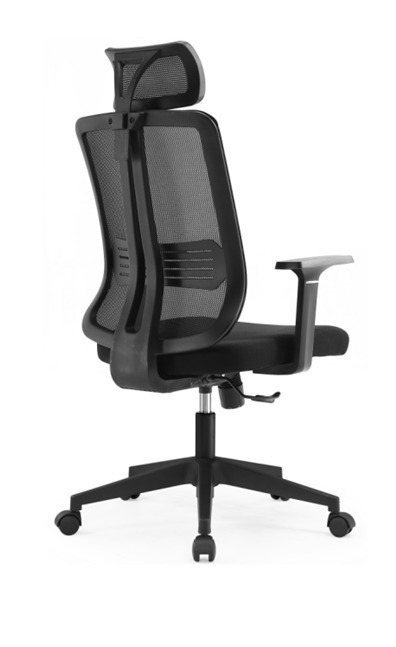 High Back Chair Mesh Black Color 