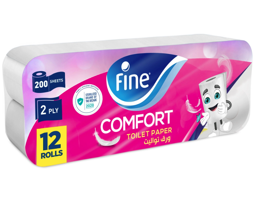 Fine Comfort Toilet Roll 180m 12pcs 