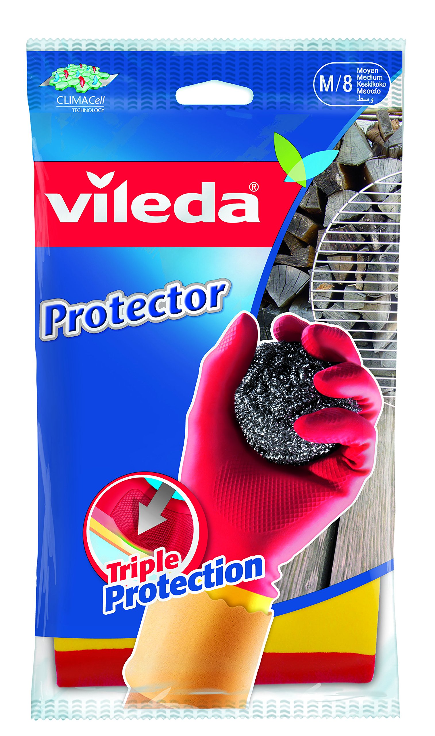 Vileda Kitchen Gloves Size M 
