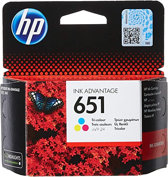 HP 651 Tri-color Original Ink Advantage Cartridge - C2P11AE