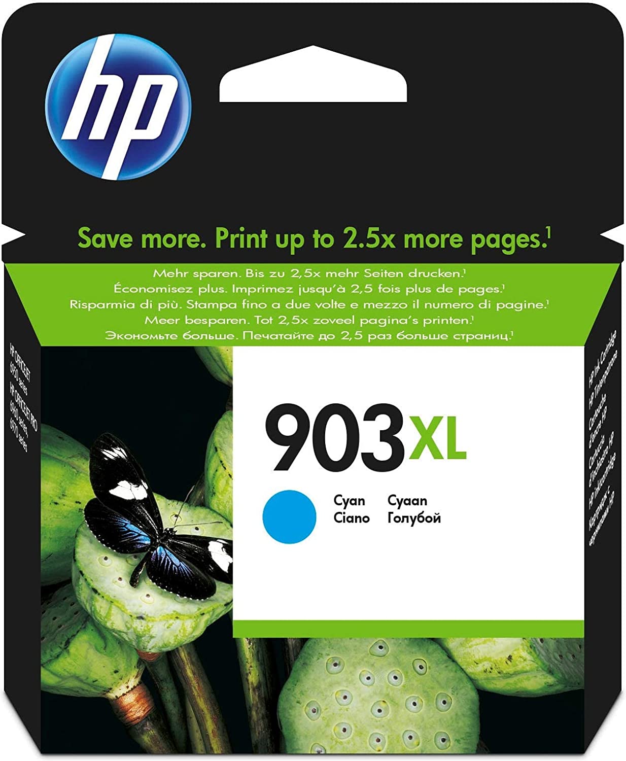HP 903XL Inkjet Cartridge Cyan T6M03AE