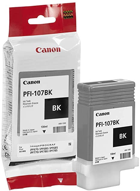 Canon Ink Cartridge PFI-107BK Black