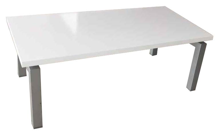 Tea Table Wooden With Stenless Steel Legs Size 120x60x45cm 