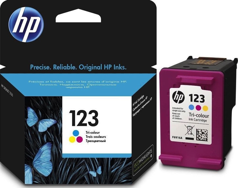 HP 123 Color Original Ink Cartridge F6V16AE
