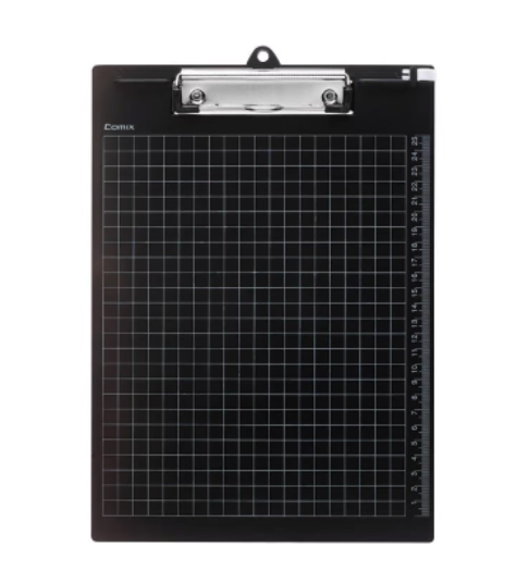 Clipboard With Clip Rulled A4 Black Color 