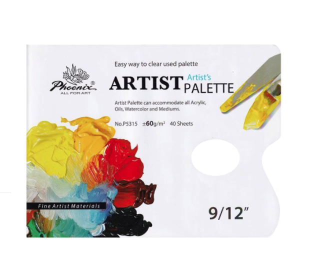 Phoenix Artist Palette Size 9x12 inch 40 Sheet 60gr 