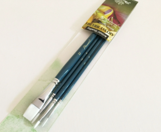 Phoenix Acrylic Brushes Long Set 4pcs Size 1-4-6-12 