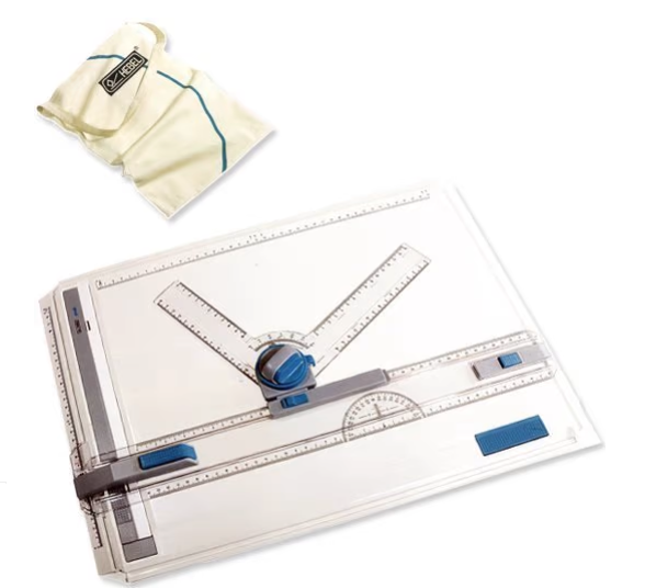 HEBEL Geometric Drawing Board A3 With a Plastic Planning Head And a Moving Ruler With a Bag (Germany)  