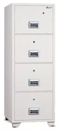 FINLOYD High Quality Safe 4 Drawers Size H153 x W54 x D68 Weight 320kg Cream Color  