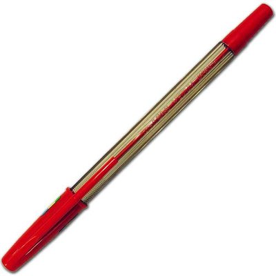 Uni-Ball Uni-Sas Dry Ink Pen Red Ink Color Fine/Medium Ballpoint PK 12pcs