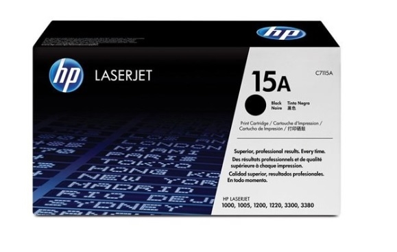 HP 15A Black LaserJet Toner Cartridge C7115A