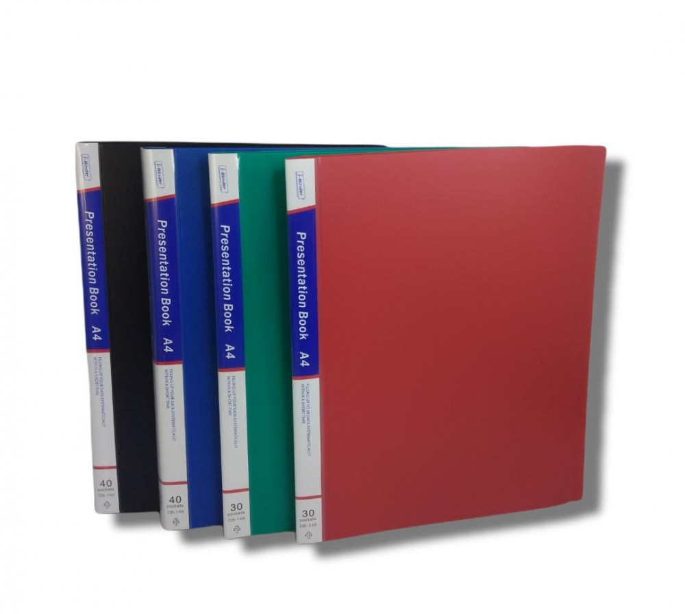 Standard Display Book A4 Red 30 Pocket