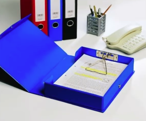 Comix Box Holder For Documents With Stabilizer A4 Blue 