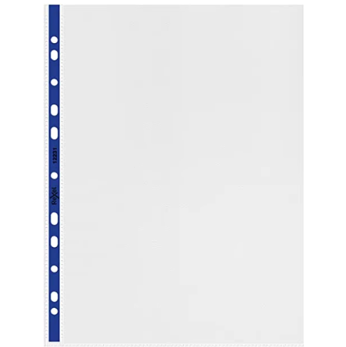 Rexel Punch Sheet Protector NPR/A4 With Blue Side PK 100 Sheet 