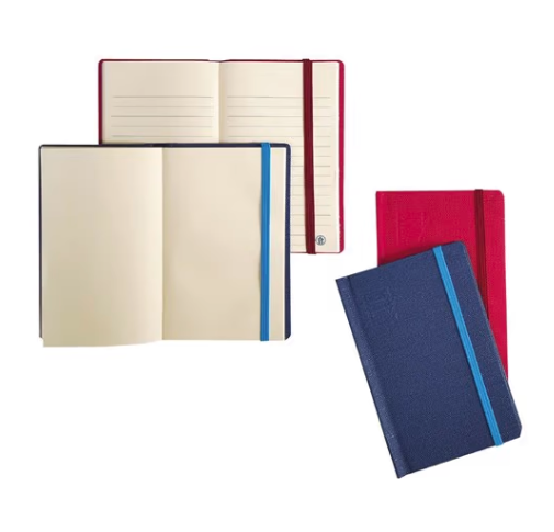 Pocket Notebook Plain Hardcover With Rubber 96 Sheet 