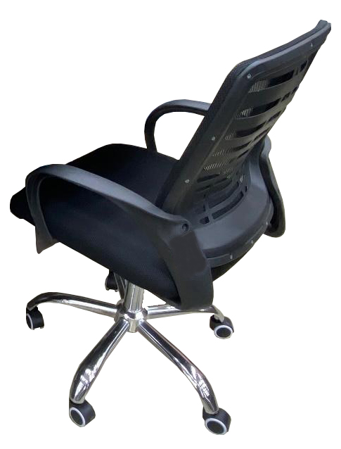 Medical Chair Low Back Leather Seat With Chrome Base 
