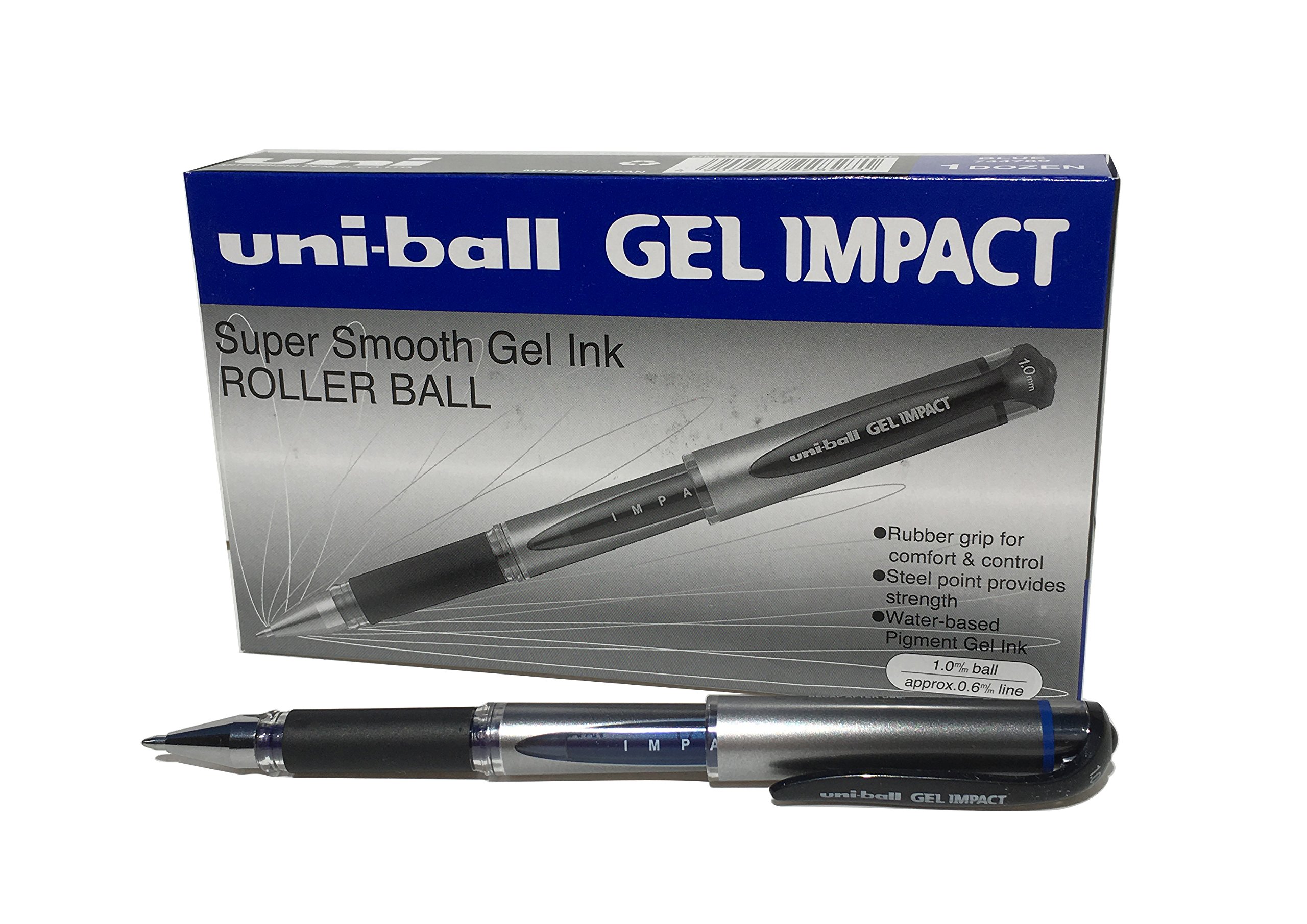 Uni-Ball UM-153S Gel Impact Roller Ball Blue Pen 1.0mm  