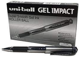 Uni-Ball UM-153S Gel Impact Roller Ball Black Pen 1.0mm  