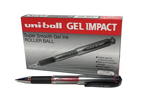 Uni-Ball UM-153S Gel Impact Roller Ball Red Pen 1.0mm  