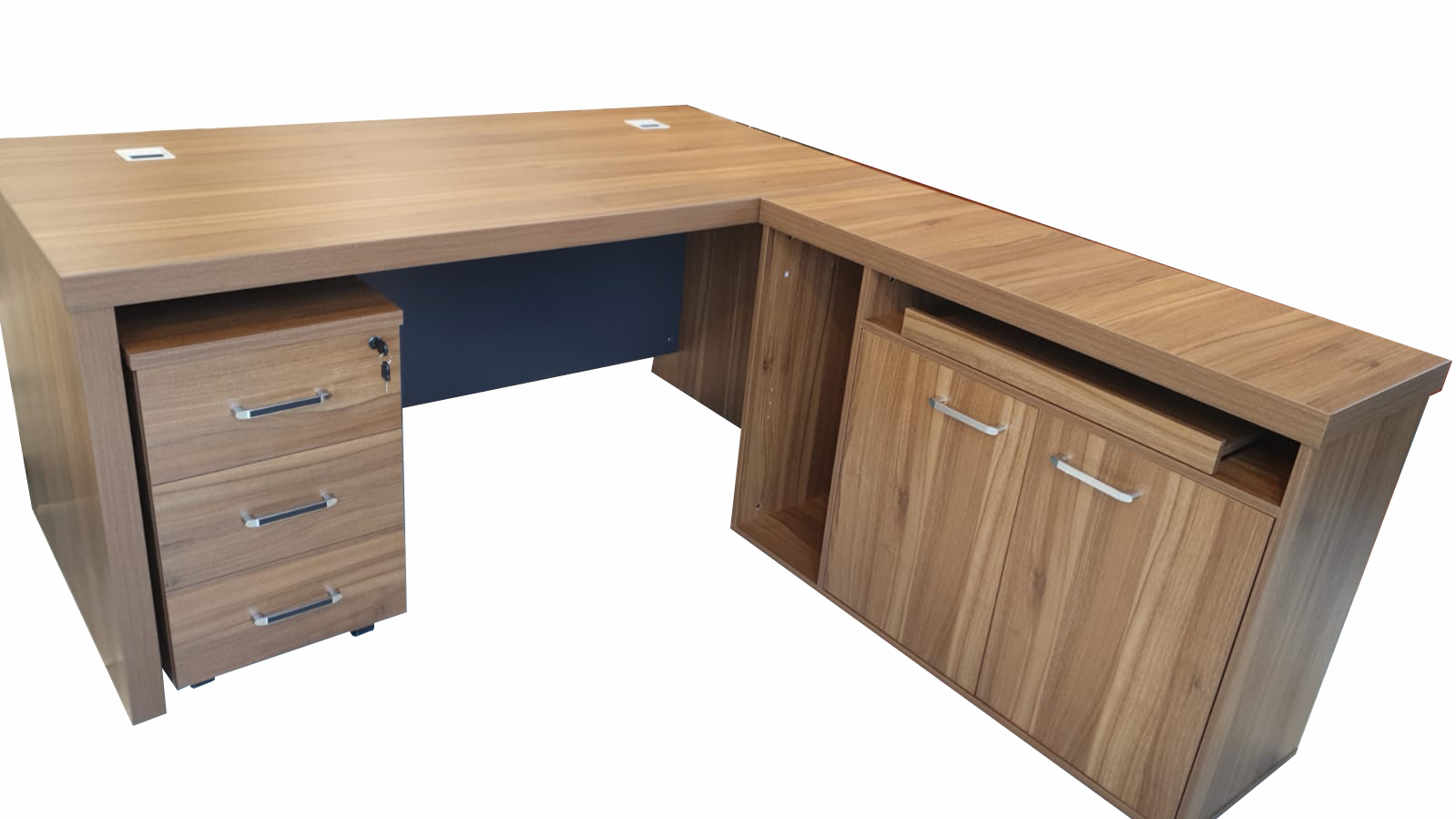 Modern Office Desk with Side Table 180cm 