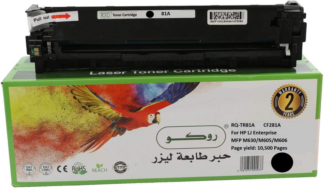 Roco Toner Cartridge 81A Black CF281A / Page Yield 10500 Pages