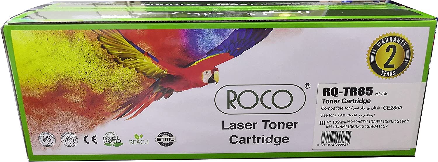 Roco Toner Cartridge 85A Black CE285A / Page Yield 1600 Pages