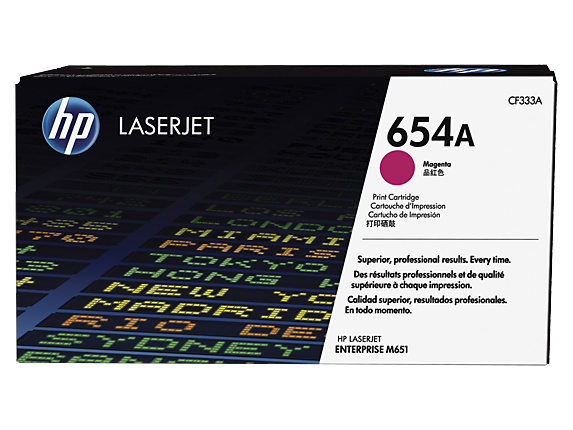 HP 654A Magenta Original LaserJet Toner Cartridge CF333A
