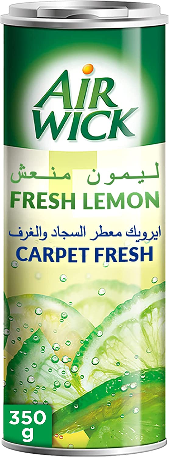 Airwick Fresh Lemon Carpet Freshener Powder 350g  