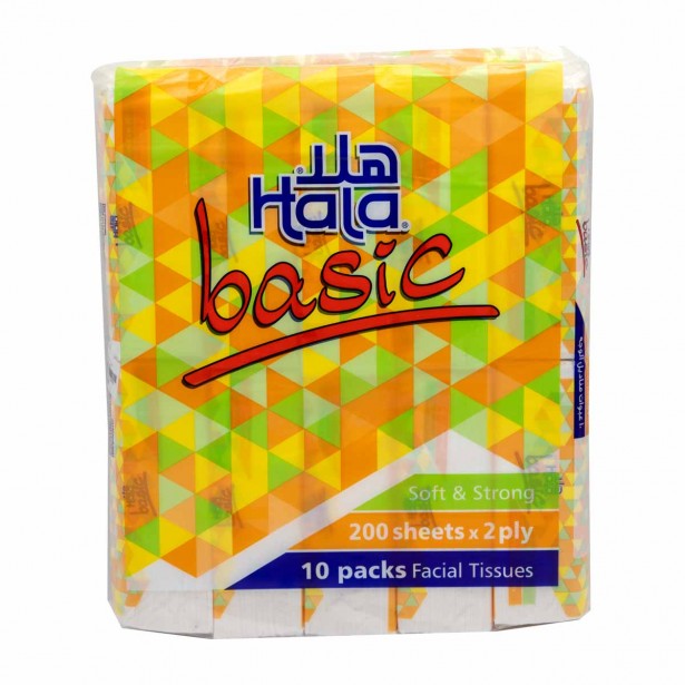 Hala Facial Tissue Basic Bag 10pcs 