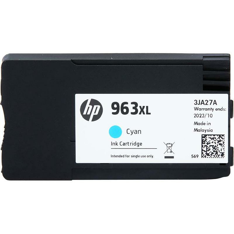 HP 963XL High Yield Cyan Original Ink Cartridge 3JA27AE