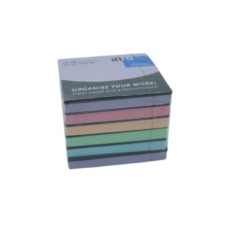 Paper Notes Harmony Colored Square 75x75mm 600 Sheet  