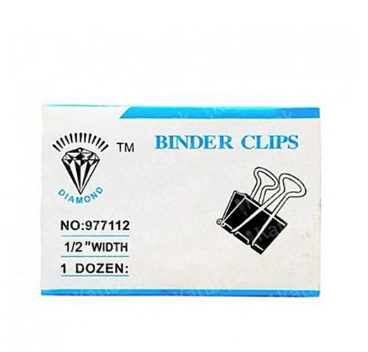 Diamond Binder Clip 15mm  
