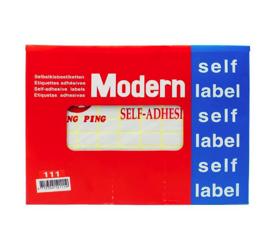 Modern Price Self Label Size 13x19mm PK 1100pcs  