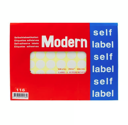 Modern Price Self Label Round Size 19mm PK 700pcs  