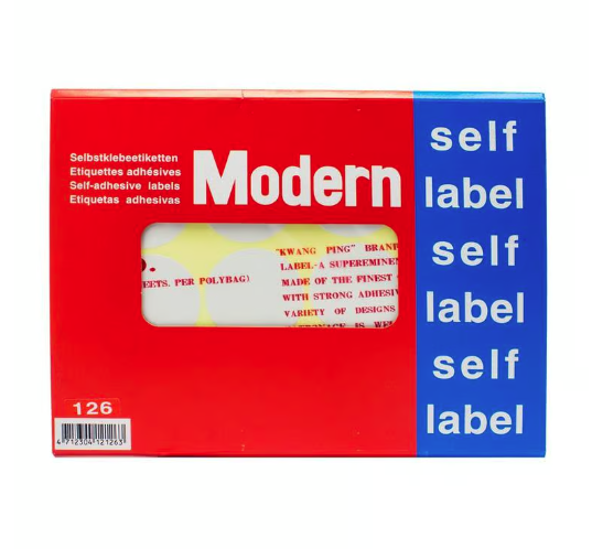 Modern Price Self Label Round Size 45mm PK 120pcs  