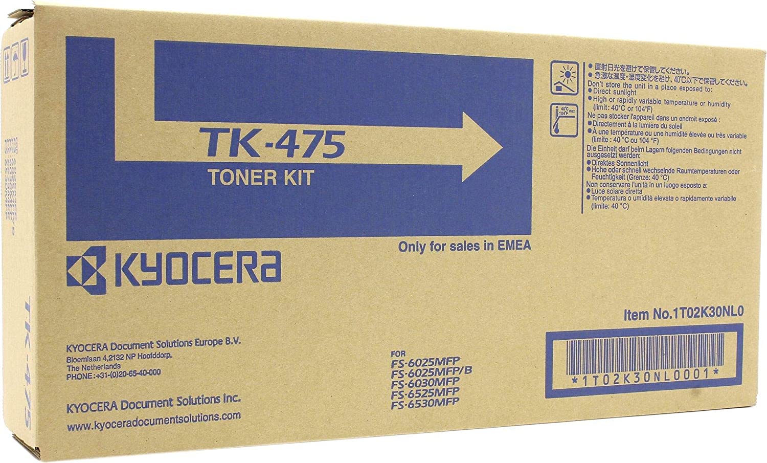 Kyocera TK-475 Black Original Toner Cartridge