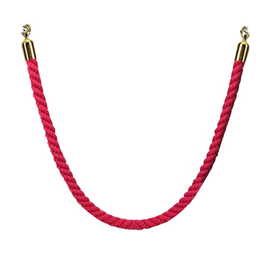 Braided Rope For Crowd Control Red Color