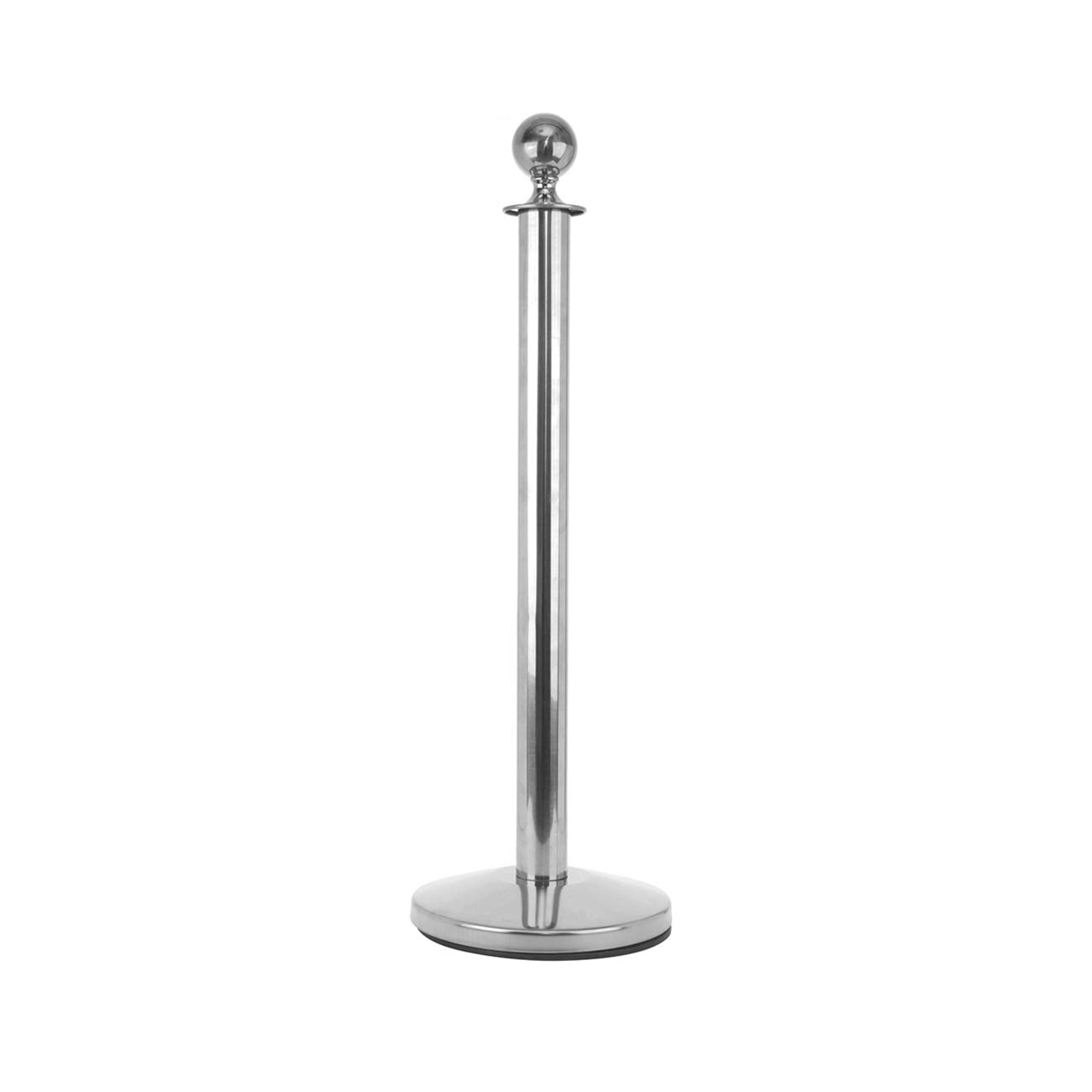 Silver Color Metal Pole For Crowd Control  